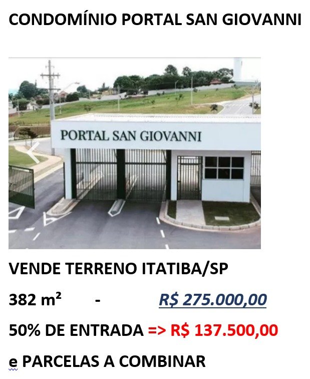 Terreno em Condomnio - Venda - San Geovani - Itatiba - SP